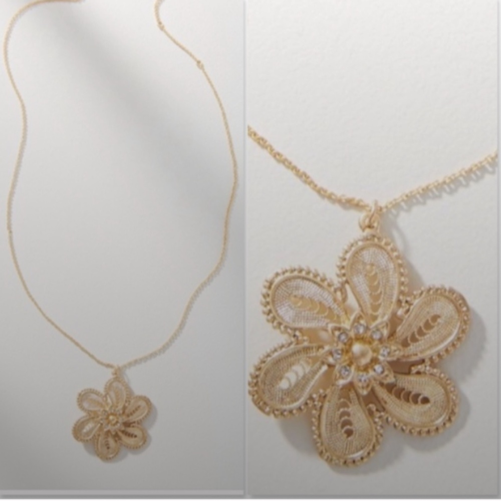 Final sale🔥Anthro filigree pendant necklace